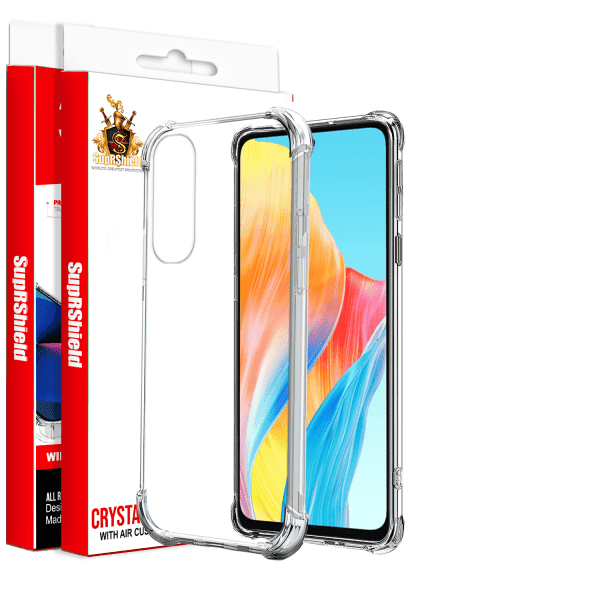 For Oppo A58 4G SupRShield Clear Case Shockproof Heavy Duty Gel Air Cushion Cover For Oppo A58 4G SupRShield Clear Case Shockproof Heavy Duty Gel Air Cushion Cover